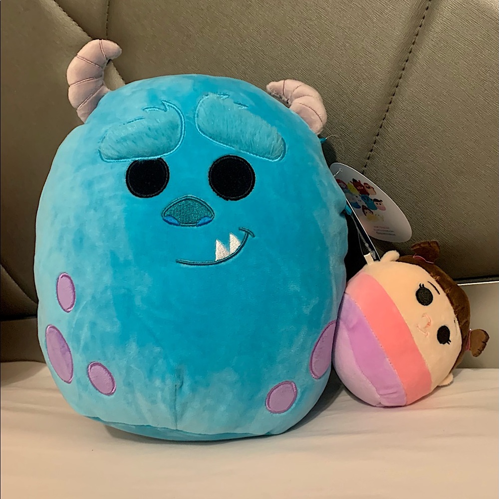 Squishmallows Sulley and Boo from Monsters Inc 10”